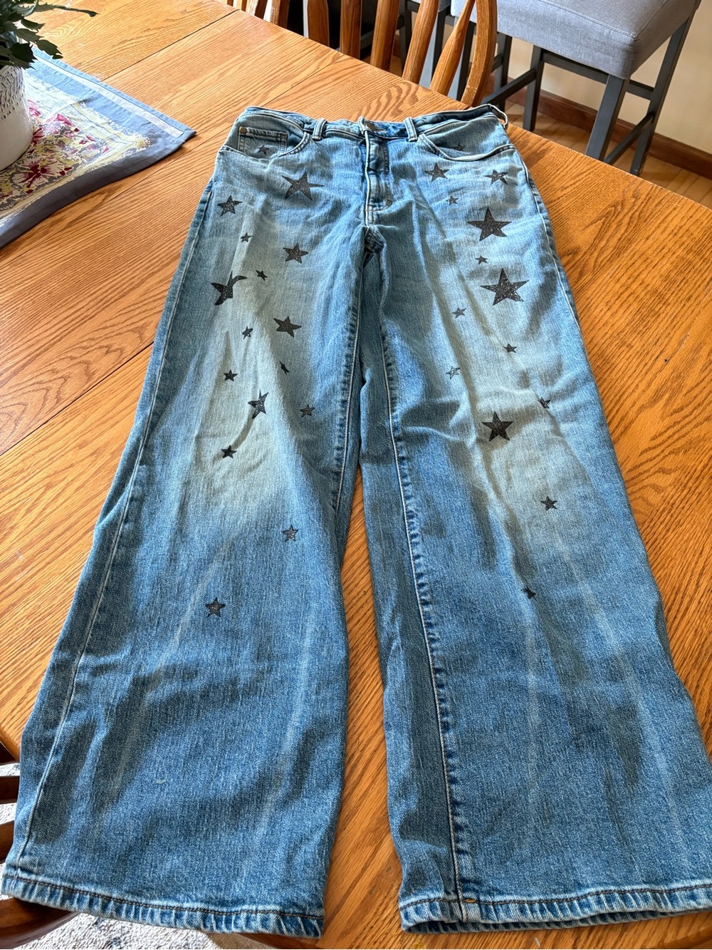 Austyn High-Rise Cuffed Wide-Leg Jeans by Pilcro size 30 - Picture 2 of 7
